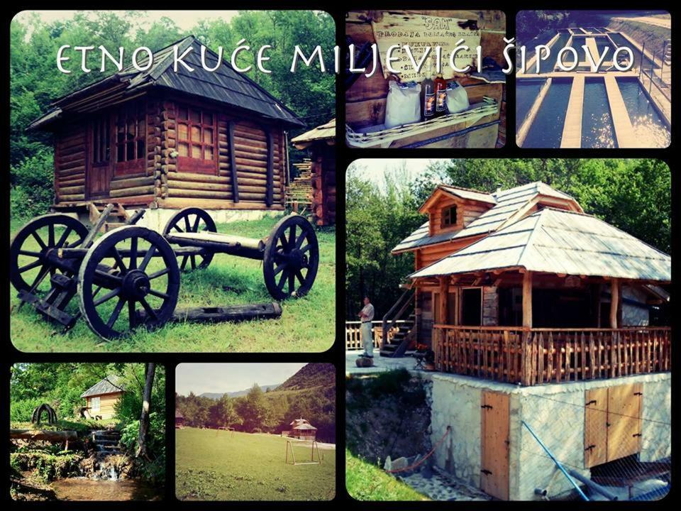 Etno Kuce Miljevic Hotell Sipovo Exteriör bild